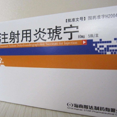 博胜注射用炎琥宁 80mg*5瓶